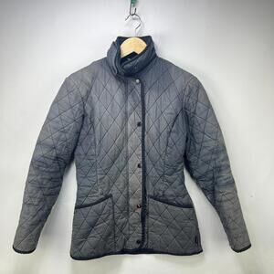 Vintage Barbour Sun Faded Quilted Jacket Womens USA 4
